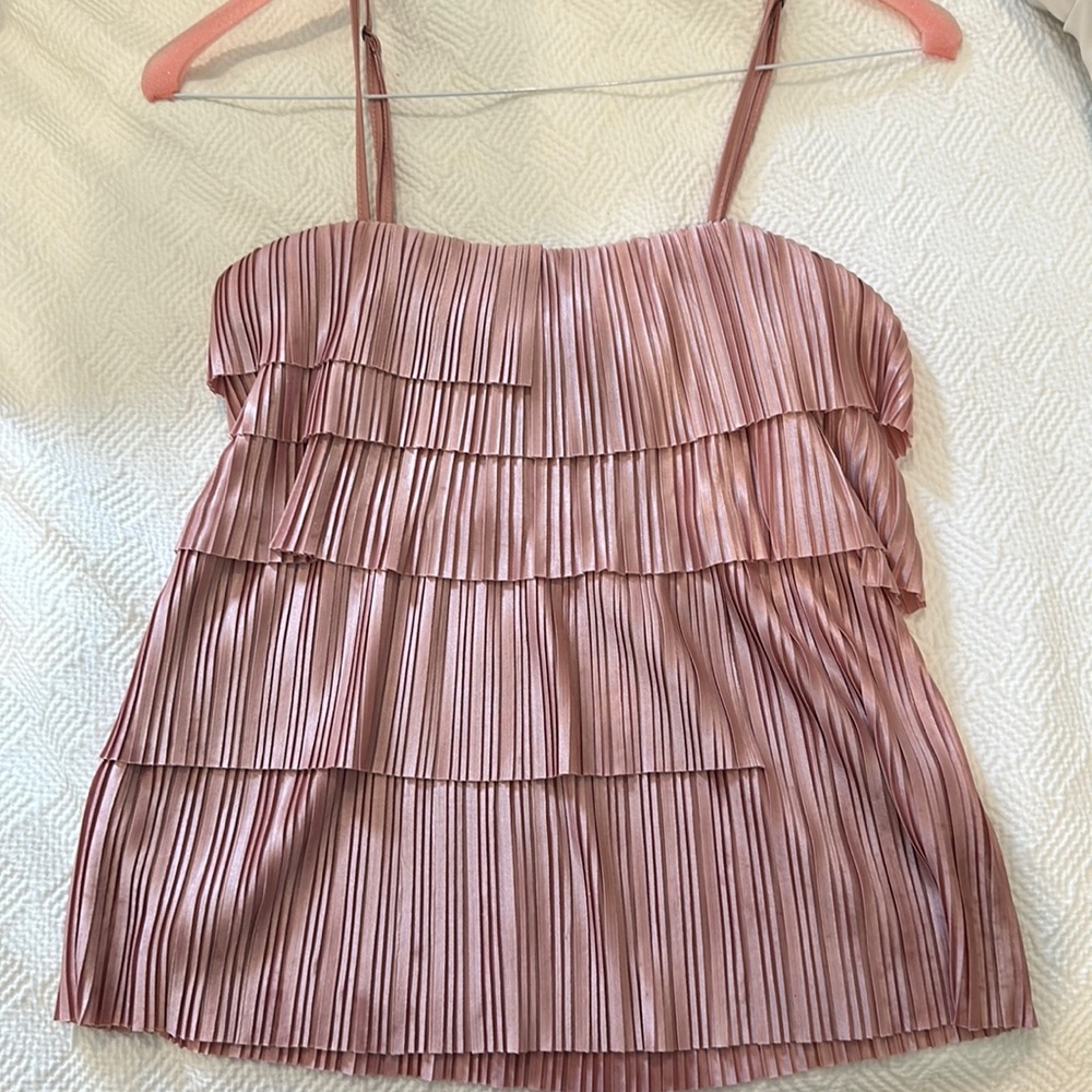 Light pink silky SHILL.A top